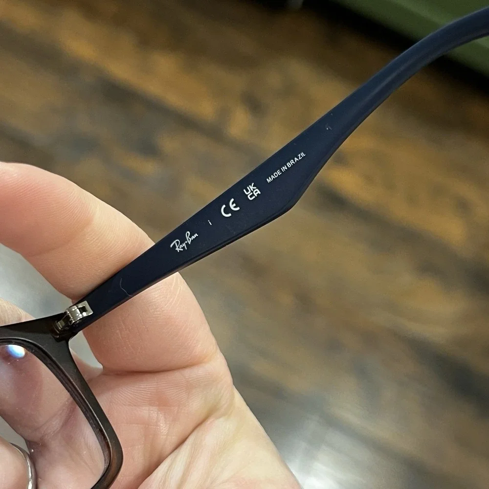 RAY-BAN 7047 5574 MATTE LIGHT HAVANA AUTHENTIC EYEGLASSES 54/17-140 &‎ CASE